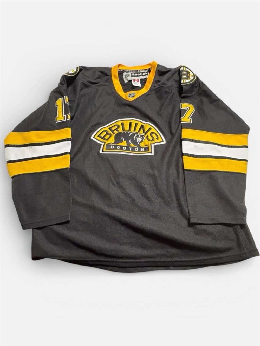 Boston Bruins Milan Lucic 17 Reebok NHL Jersey XL 52 Fight Strap Canada